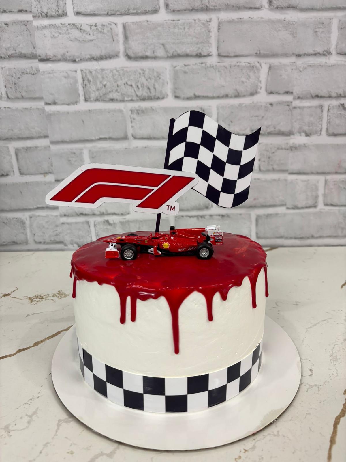 F1 Car Theme Cake